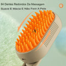 3 Em 1 Escova A Vapor Para Gato Pente de massagem para remoção de pêlos a vapor para animais de estimação