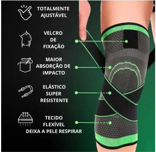 Joelheira de Compressão com Alças Cruzadas – Suporte e Proteção para Seus Movimentos