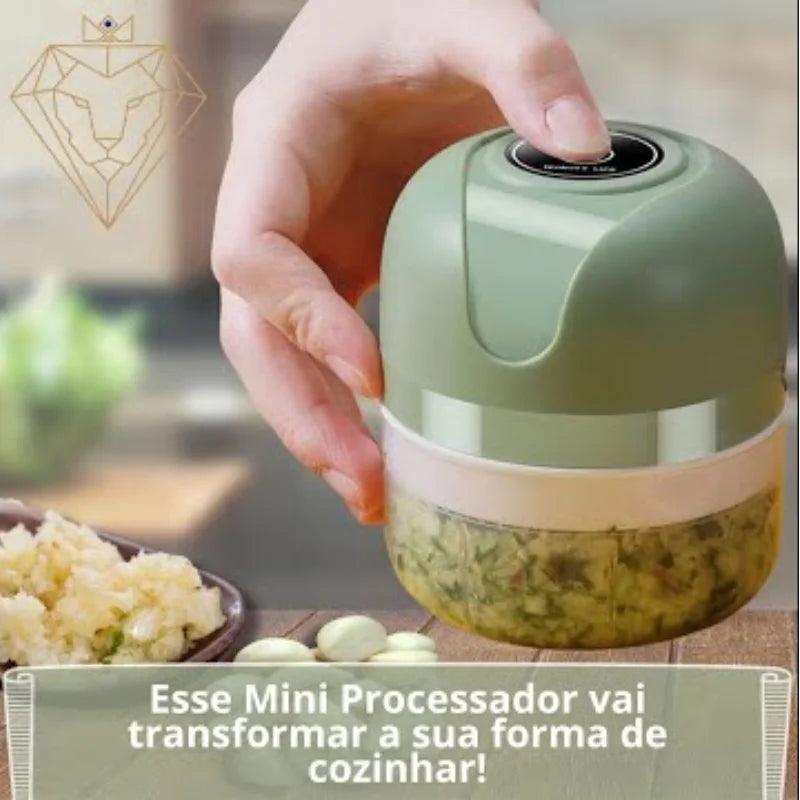 Mini Processador Elétrico Portátil – Praticidade e Agilidade na Sua Cozinha!