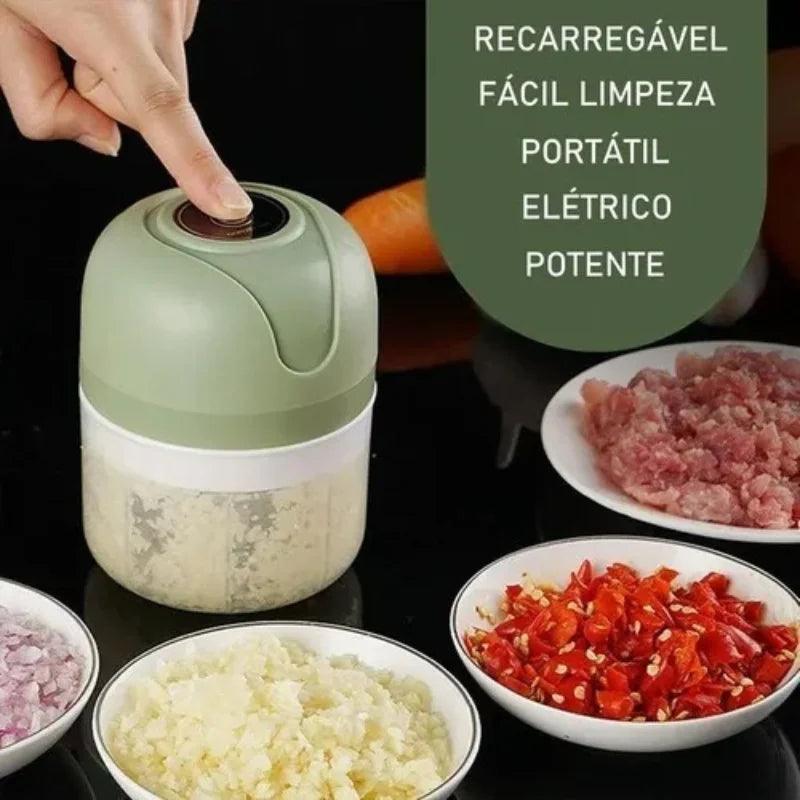 Mini Processador Elétrico Portátil – Praticidade e Agilidade na Sua Cozinha!