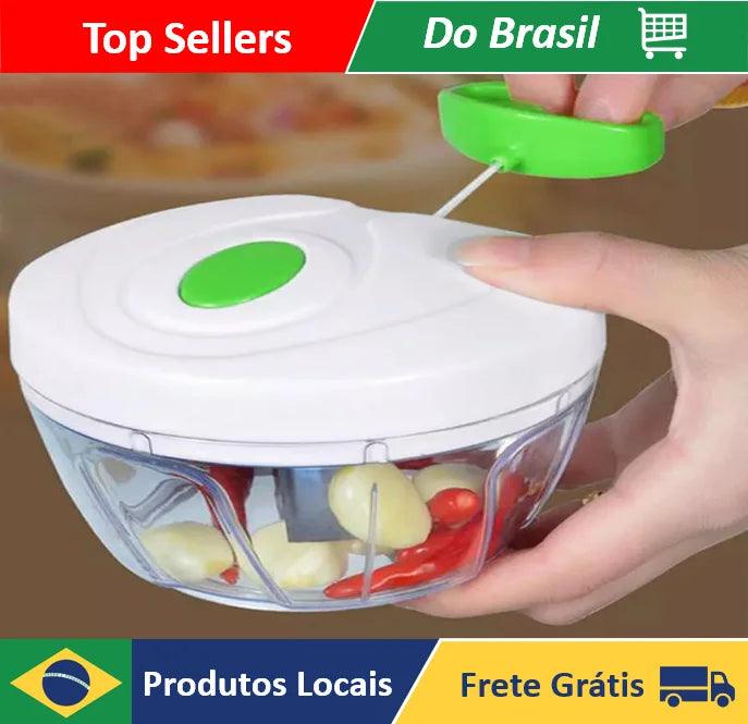 Processador Manual de Alimentos 500ml – Facilidade e Eficiência na Sua Cozinha!