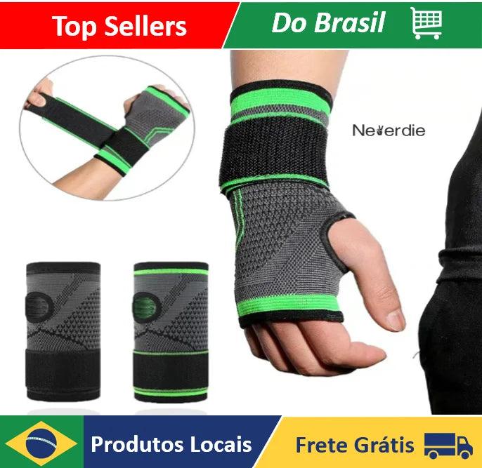 Munhequeira Ortopédica Ajustável – Alívio para Tendinite e Suporte para Atividades Físicas