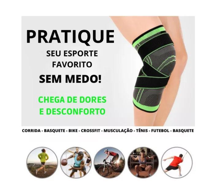 Joelheira de Compressão com Alças Cruzadas – Suporte e Proteção para Seus Movimentos