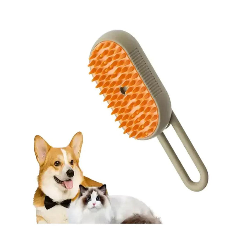 3 Em 1 Escova A Vapor Para Gato Pente de massagem para remoção de pêlos a vapor para animais de estimação