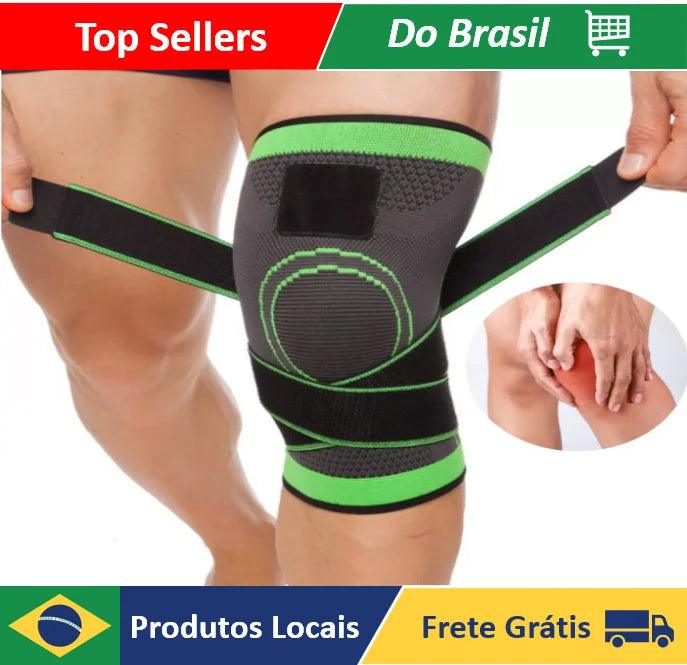 Joelheira de Compressão com Alças Cruzadas – Suporte e Proteção para Seus Movimentos