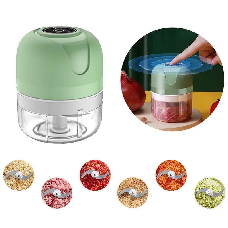 Mini Processador Elétrico Portátil – Praticidade e Agilidade na Sua Cozinha!