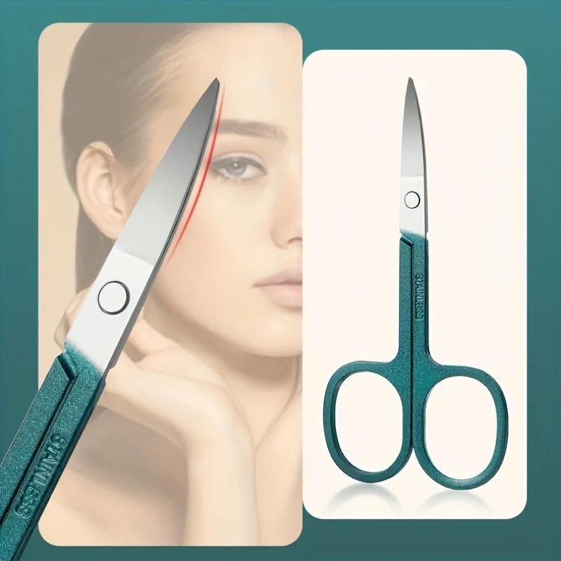 Kit Profissional de Manicure e Pedicure – Peças em Aço Inoxidável com Estojo de Viagem