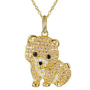 Colar de Pingente de Cachorro Schnauzer Exquisito e Fofo para Mulheres - Joia Elegante para Pet, Acessórios de Animais, Presente para Amantes de Cães