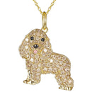 Colar de Pingente de Cachorro Schnauzer Exquisito e Fofo para Mulheres - Joia Elegante para Pet, Acessórios de Animais, Presente para Amantes de Cães