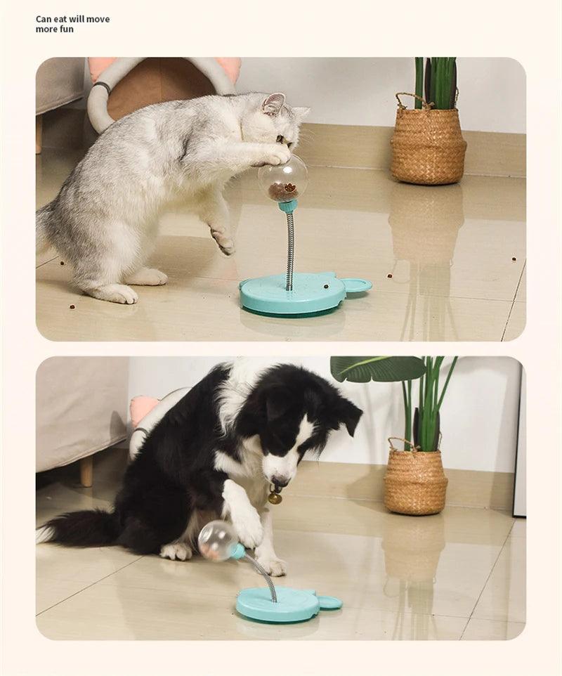 Pet Puzzle Food Leaking Ball Toy Cat Dog Interactive Treat Leaking Toy Catnip Slow Cat Dog Feeder Fun Pet Products Accessories