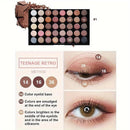 Paleta de Sombras Glitter 40 Cores + 5 Pincéis Grátis – Alta Pigmentação e Longa Duração!