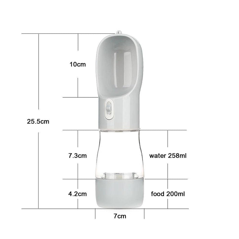 Garrafa Portátil de Água e Alimento para Pets – Ideal para Passeios e Viagens